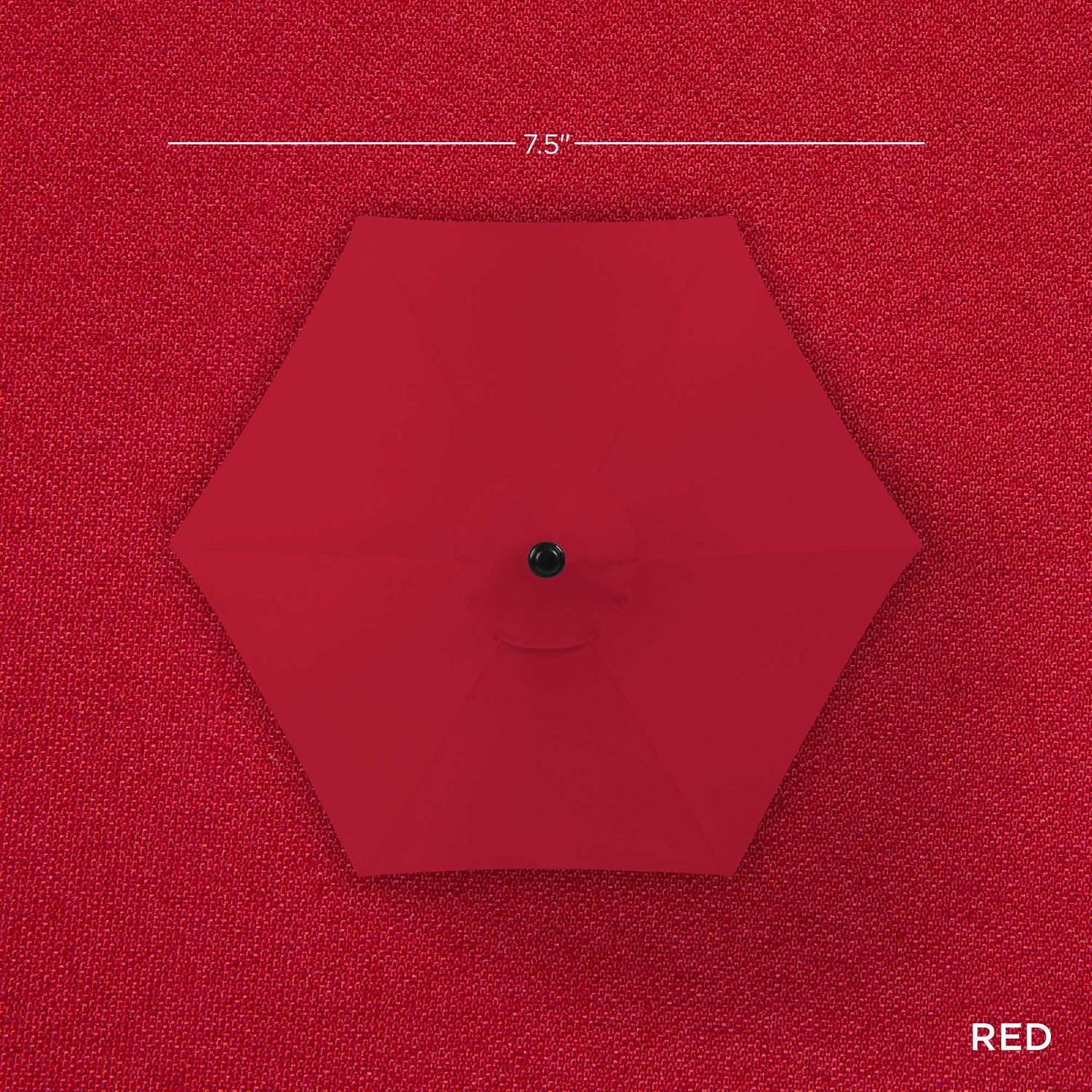 Best Choice Products 7.5ft Heavy-Duty Outdoor Market Patio Umbrella w/ Push Button Tilt