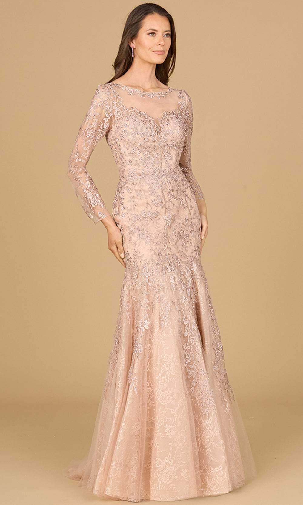 Long Sleeve Mermaid Evening Gown