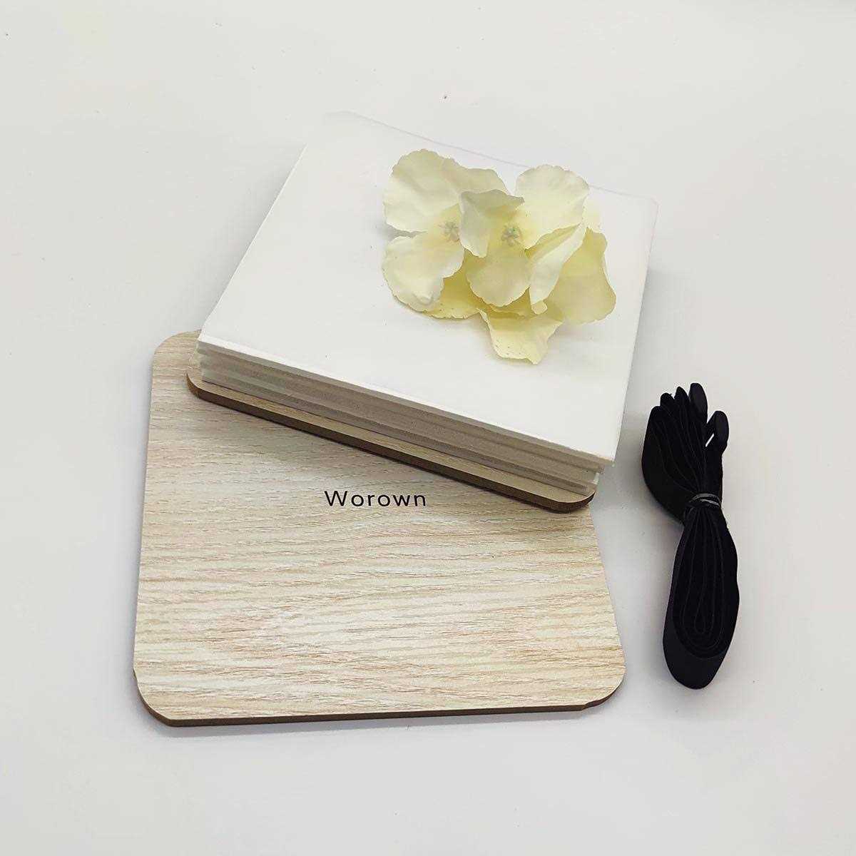 Worown Mini Flower Press Kit Leaf Press Plant Press 6 X 6 Inch 4 Layers Nature Press Kit Including Instructions