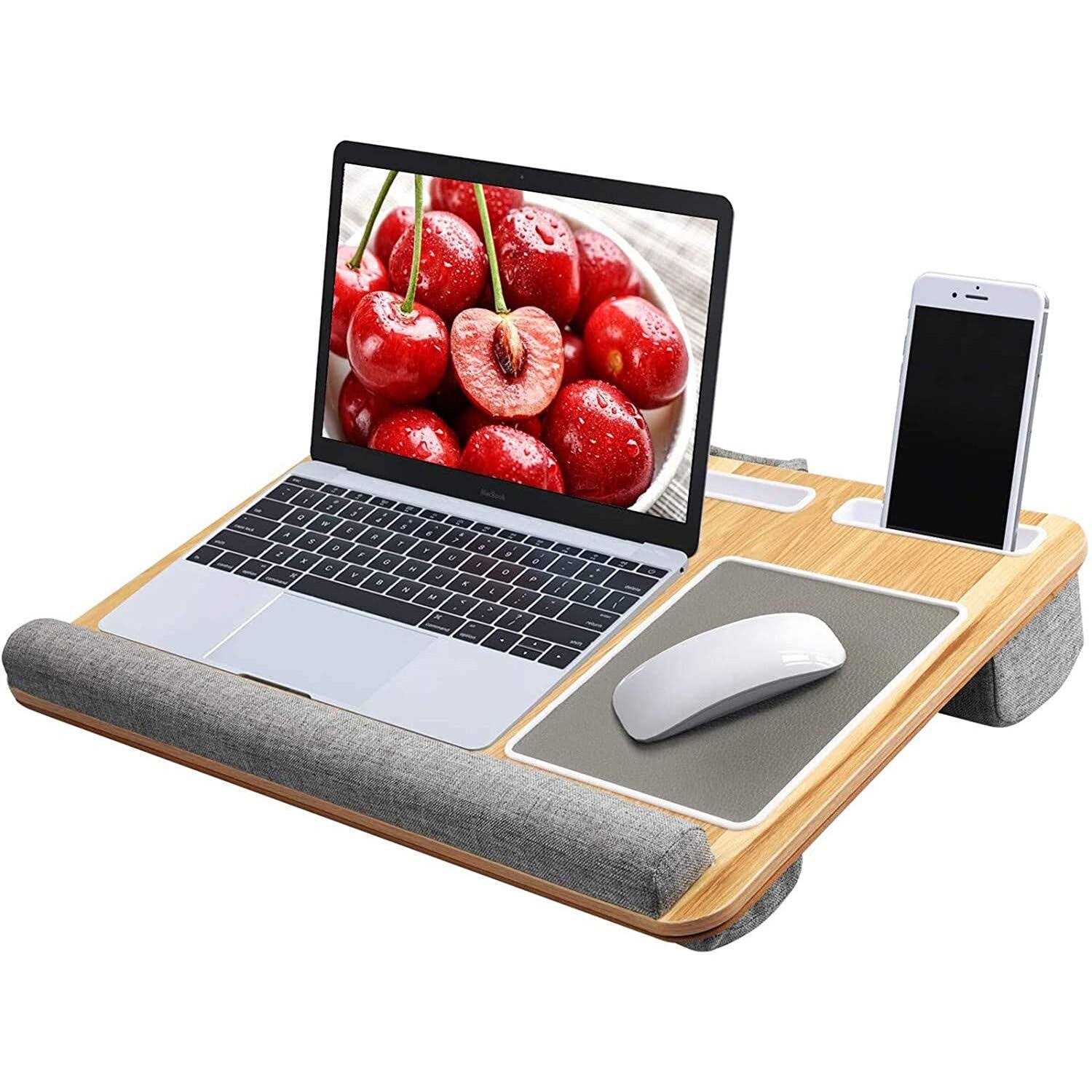Huanuo Lap Laptop Desk Portable Lap Desk With Pillow Cushion