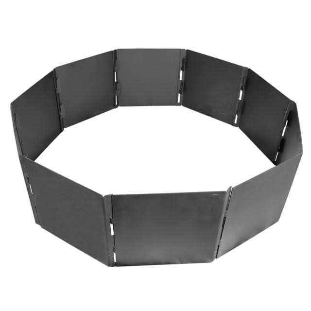 Titan Great Outdoors Heavy Steel Campfire Pit Ring Panels, Portable Collapsible design, Easy to Transport, Campfires and Bonfires