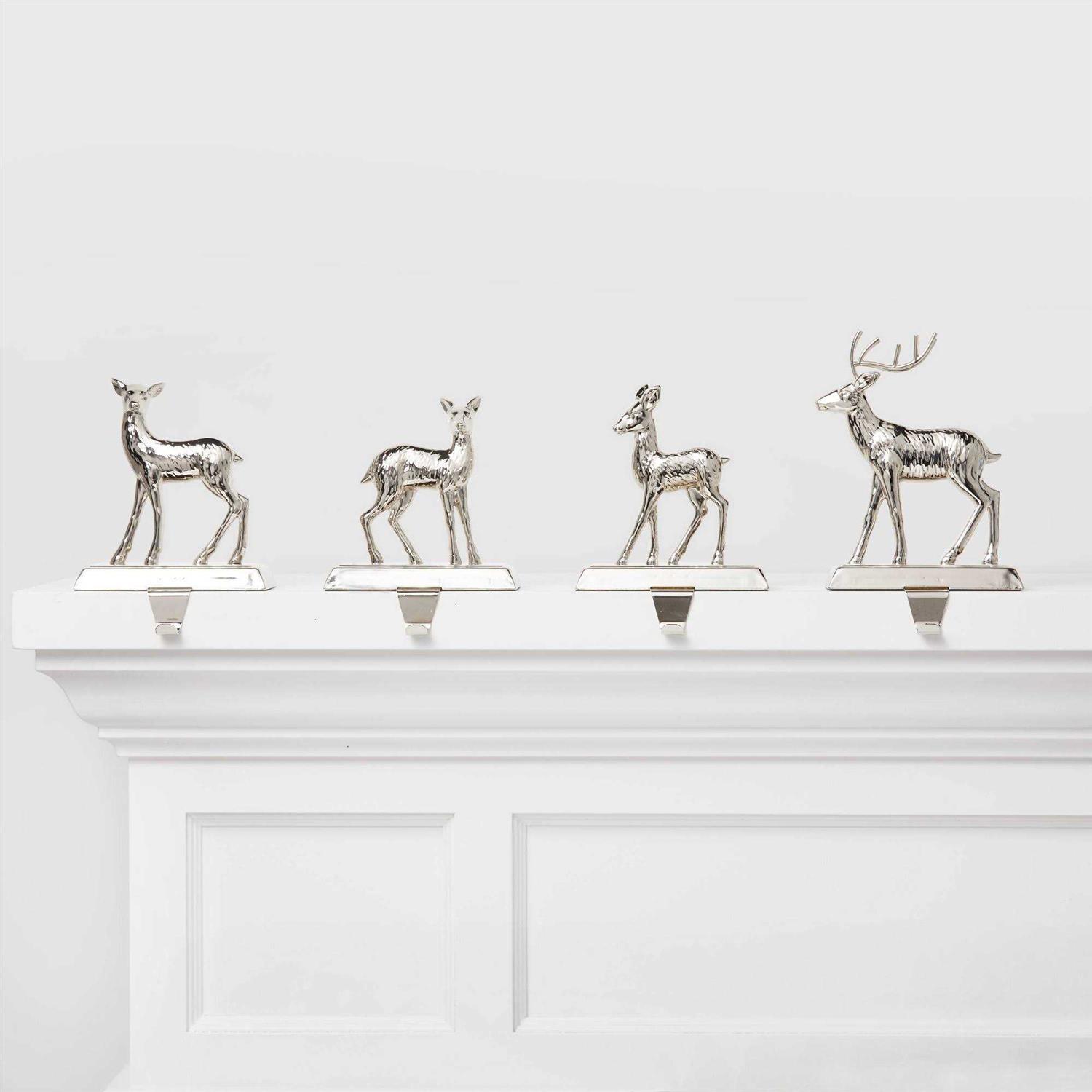 Wondershop 4ct Metal Reindeer Christmas Stocking Holder