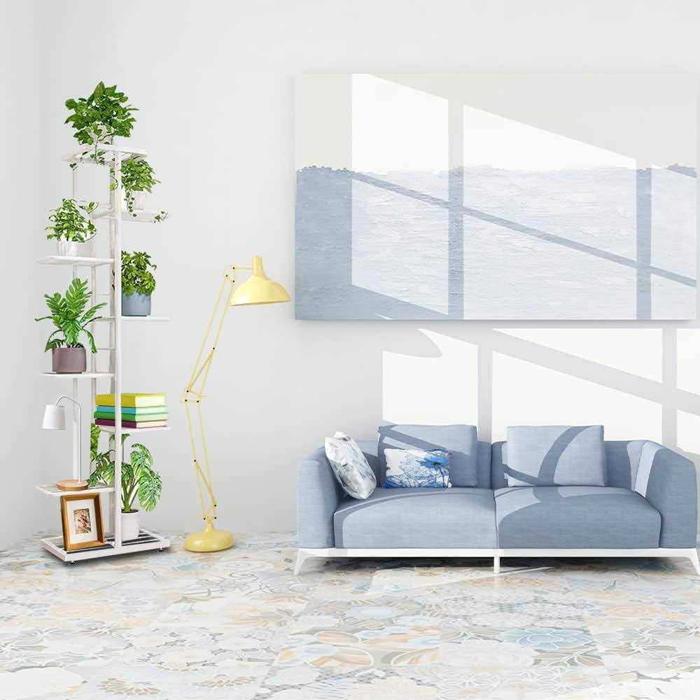 8-tires Plant Stand for Indoor and Outdoor