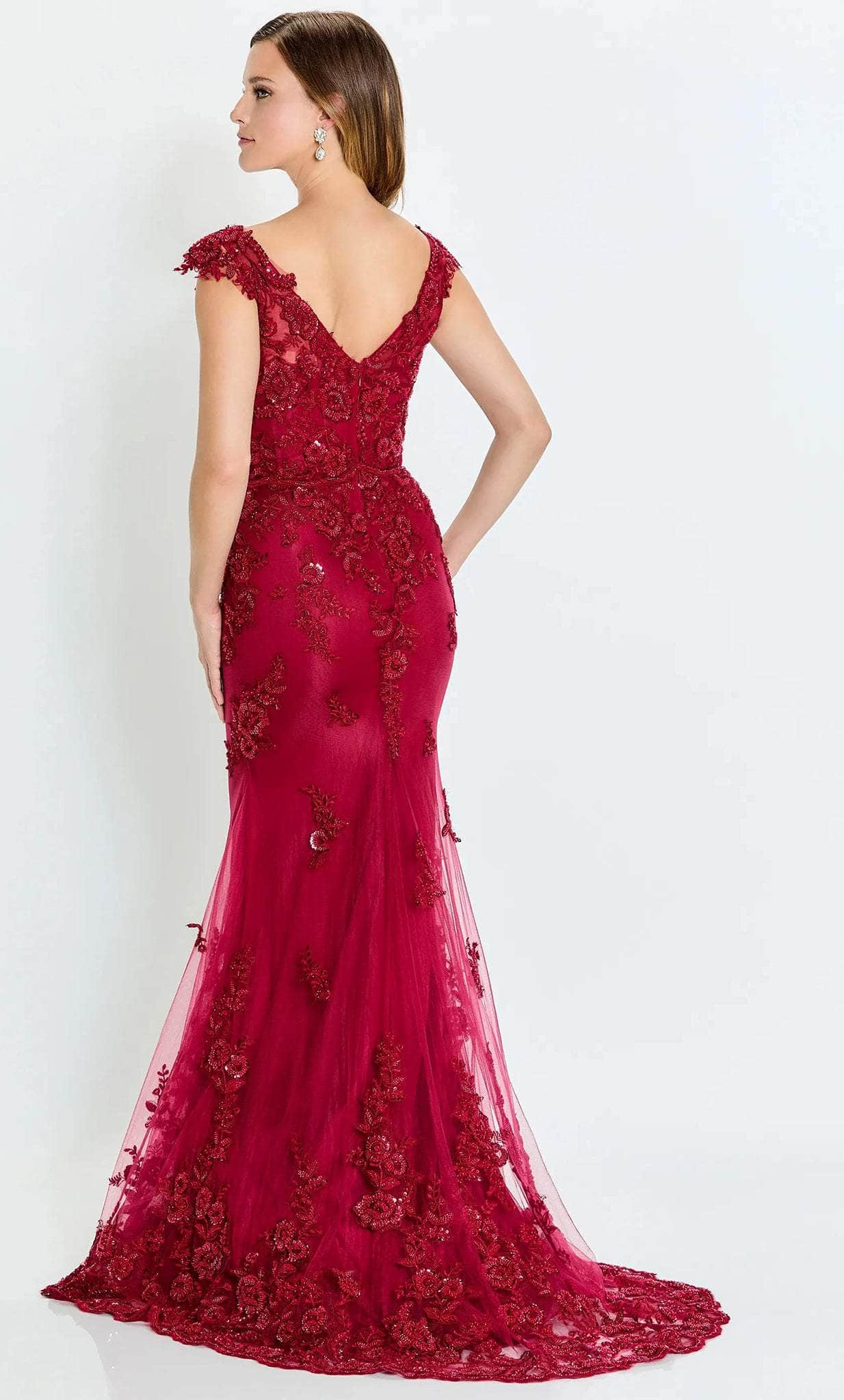 Beaded Tulle Formal Gown