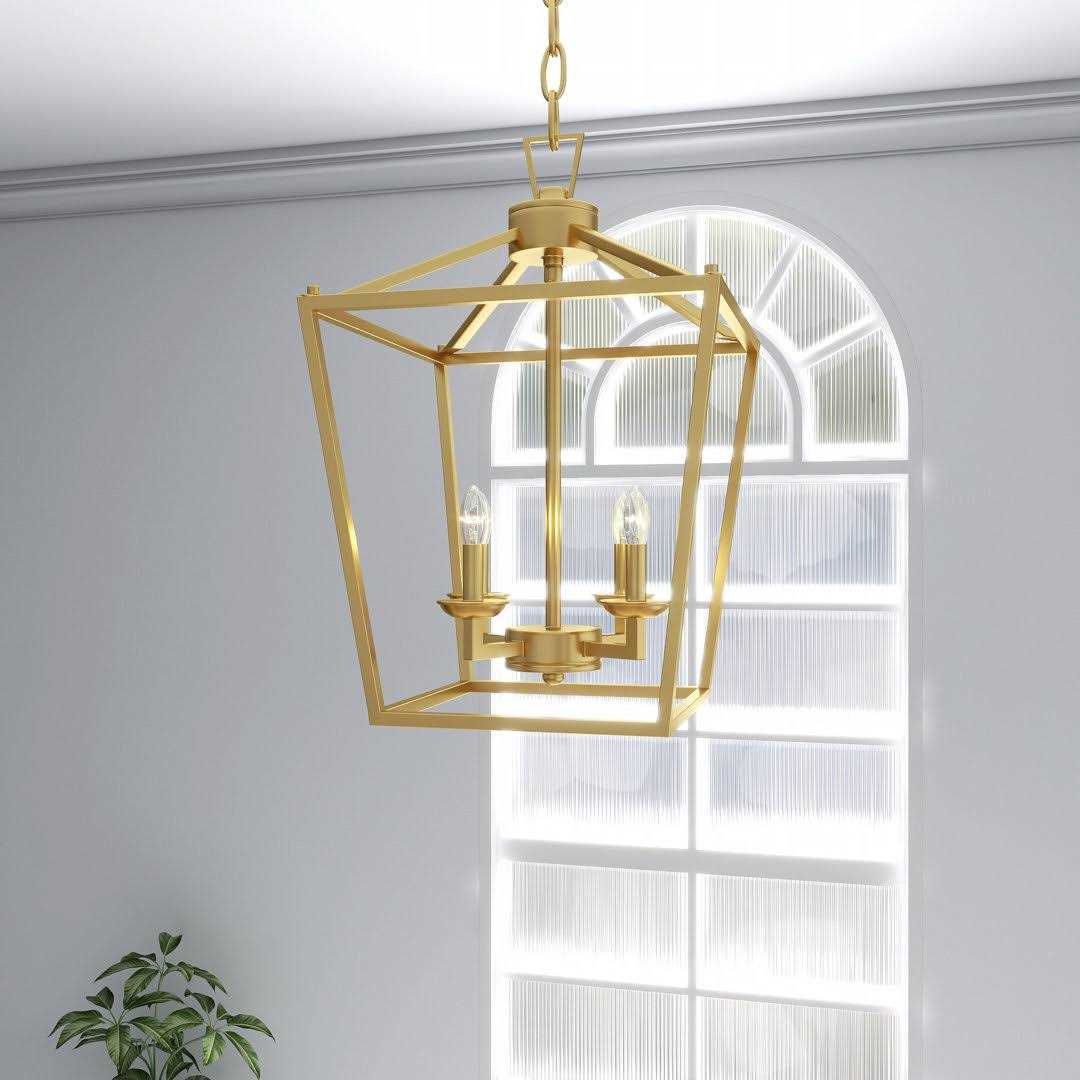 Boothby 4 Light Lantern Geometric Pendant Andover Mills Finish
