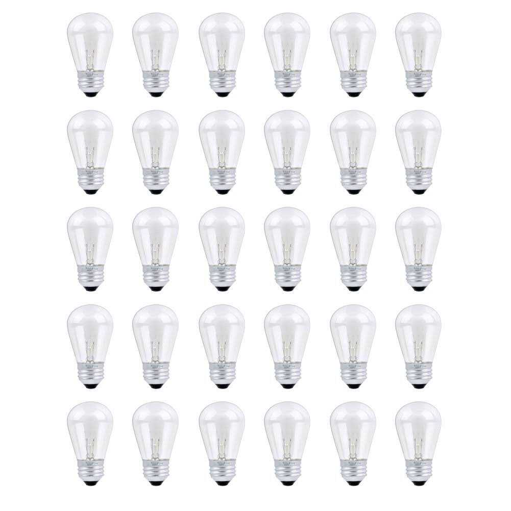 30 Pack S14 Outdoor String Light Bulbs Set