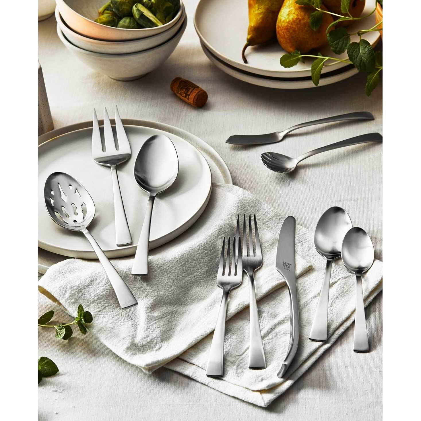 Zwilling J.A. Henckels Bellasera Satin 45-Piece Stainless Steel Flatware Set