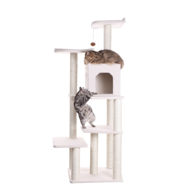68″ Zuckerman Classic Real Wood Jackson Galaxy Approved Cat Tree
