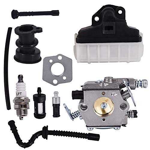 Carburetor Kit Fits for Stihl 021 023 025 Ms170 Ms210 Ms230 Ms250 Carb Intake Hose Spark Kit Replace Wt-286