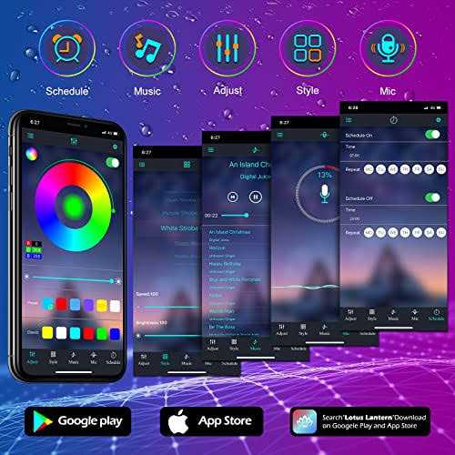 AILBTON outdoor led strip lights waterproof IP68 outside led light strips waterproof with bluetooth app remote,Music Sync RGB