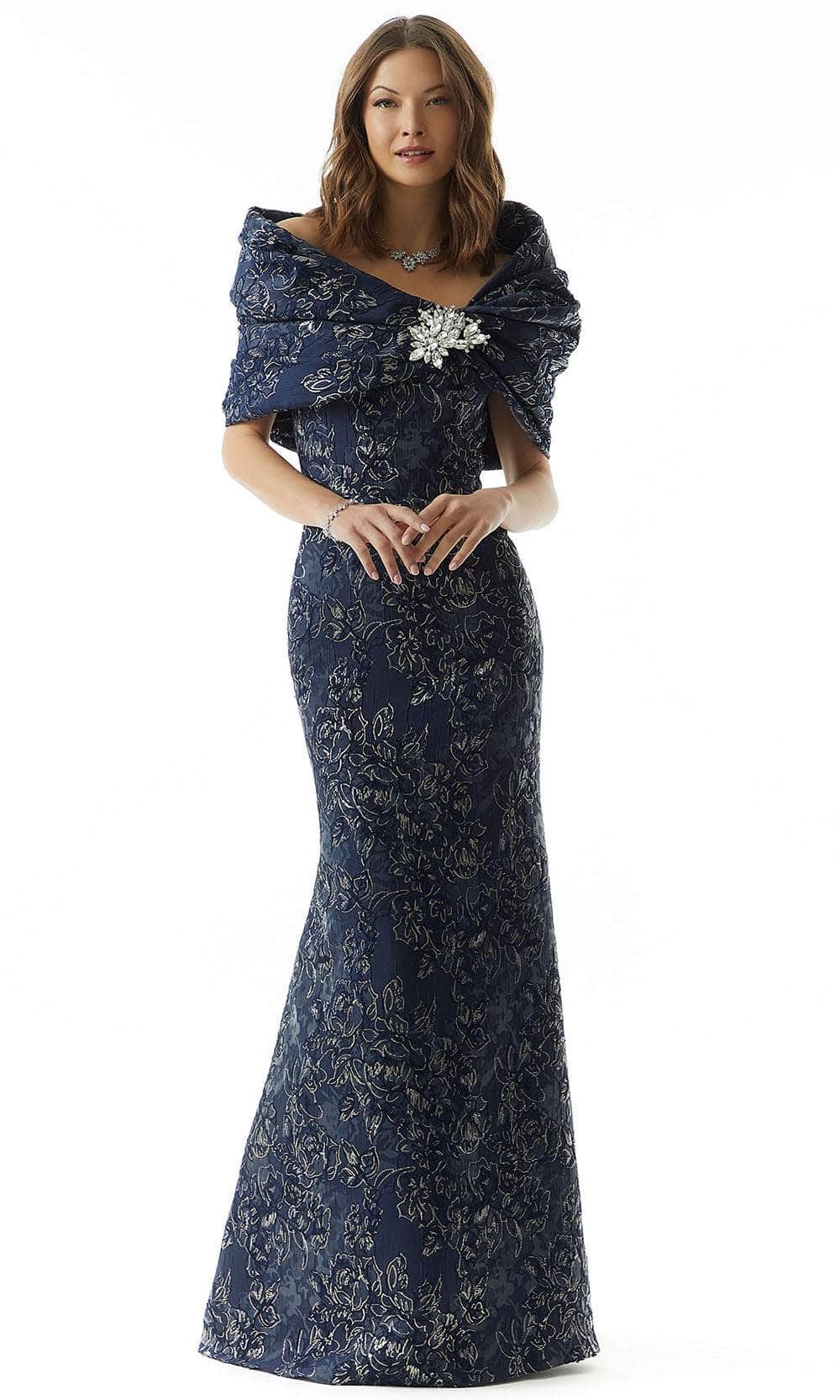 Metallic Sweetheart Evening Dress