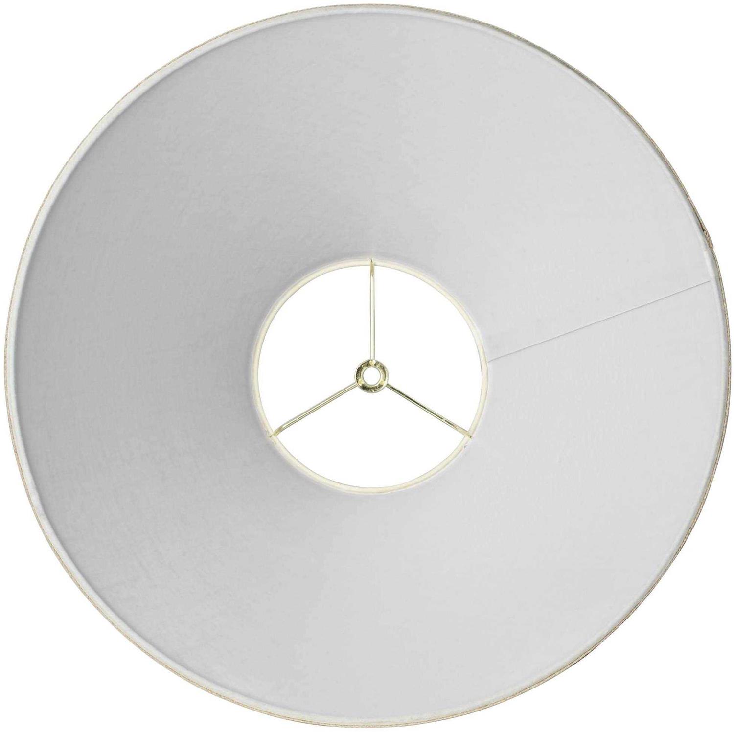 Springcrest Fine Burlap Empire Lamp Shade Top x Bottom x Slant Replacement with Harp and Finial