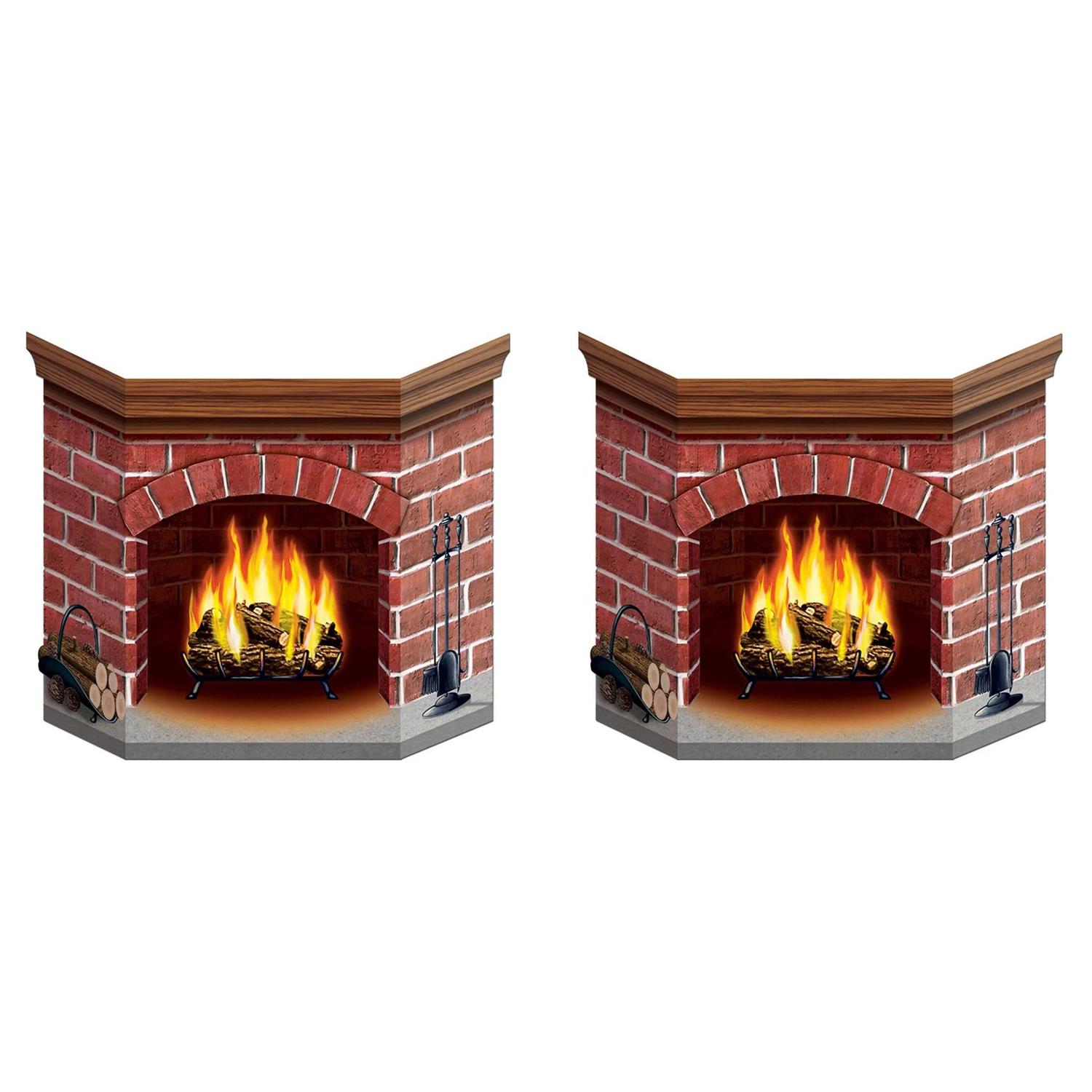 Beistle Brick Fireplace Stand-Up
