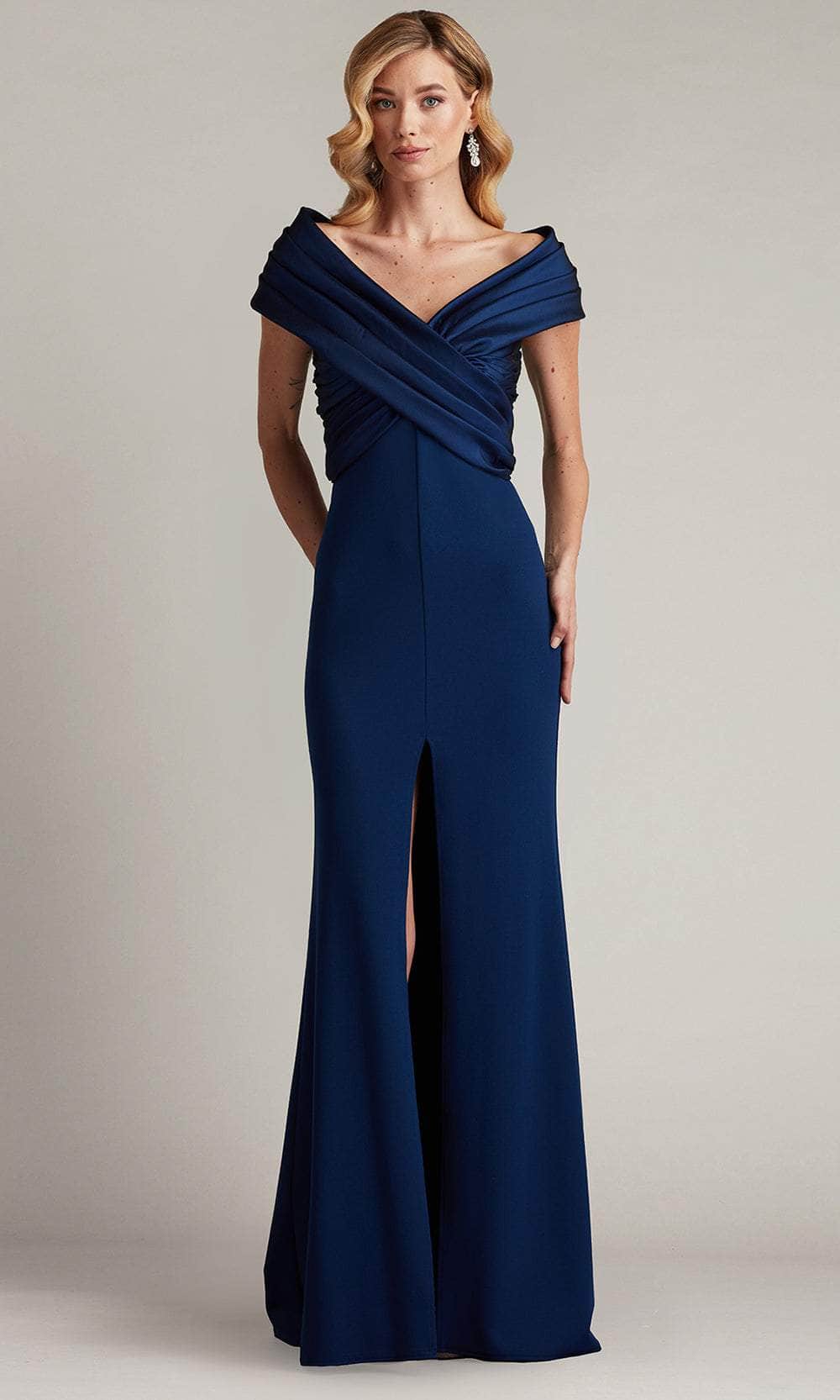 Cross Bodice Evening Dress