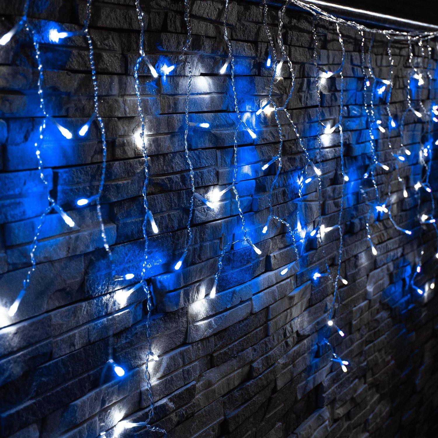 Yolight Icicle Christmas Lights 13ft 96 LED Icicle String Lights 8 Modes Twinkle