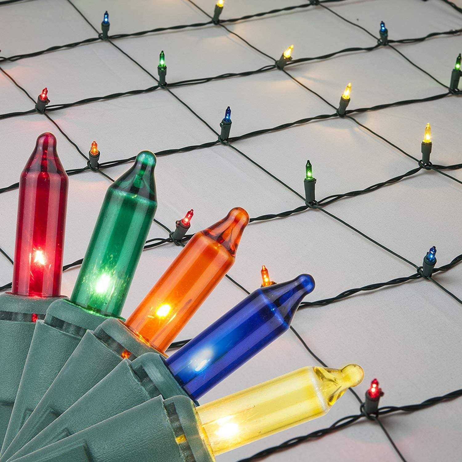 4′ x 6′ Multicolor Christmas Net Lights