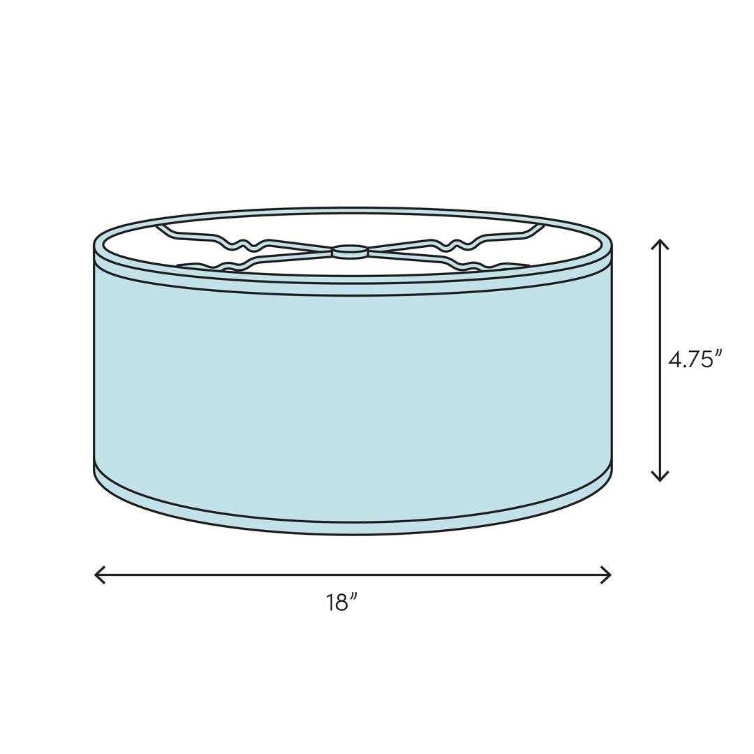 9 H Drum Pendant Shade Volume Lighting