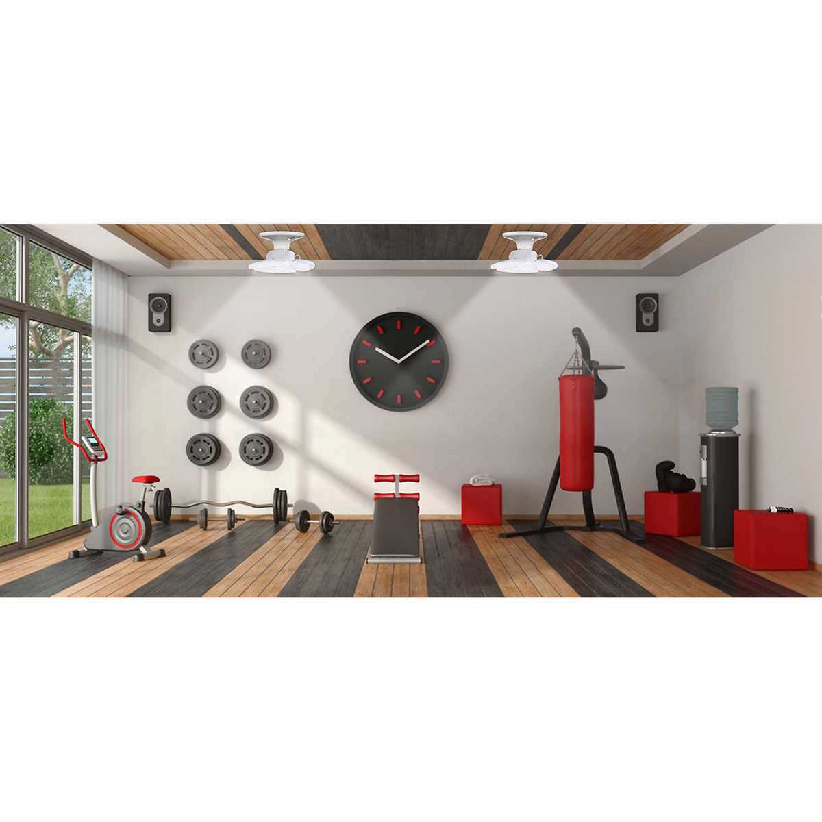 3-panel LED Garage Light