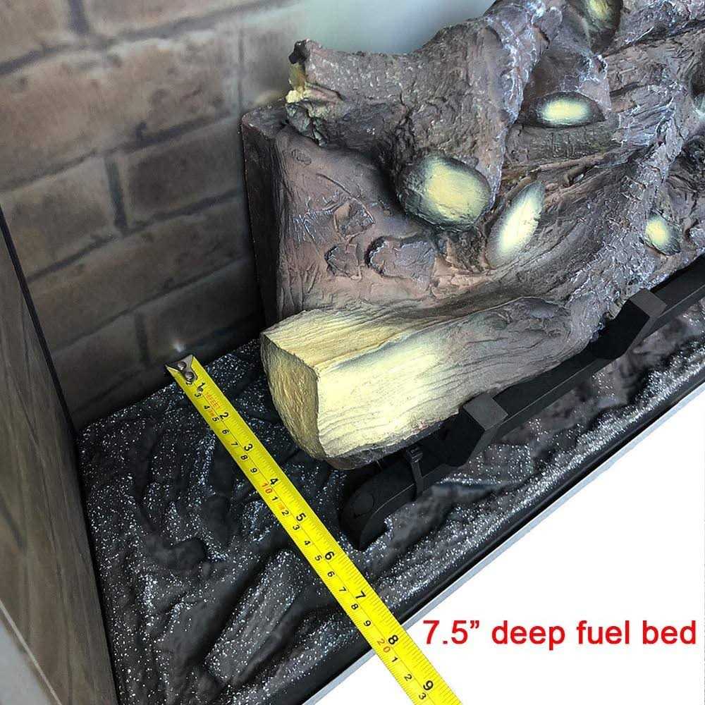 Puraflame Western Electric Fireplace Insert with Fire Crackling Sound Remote Control