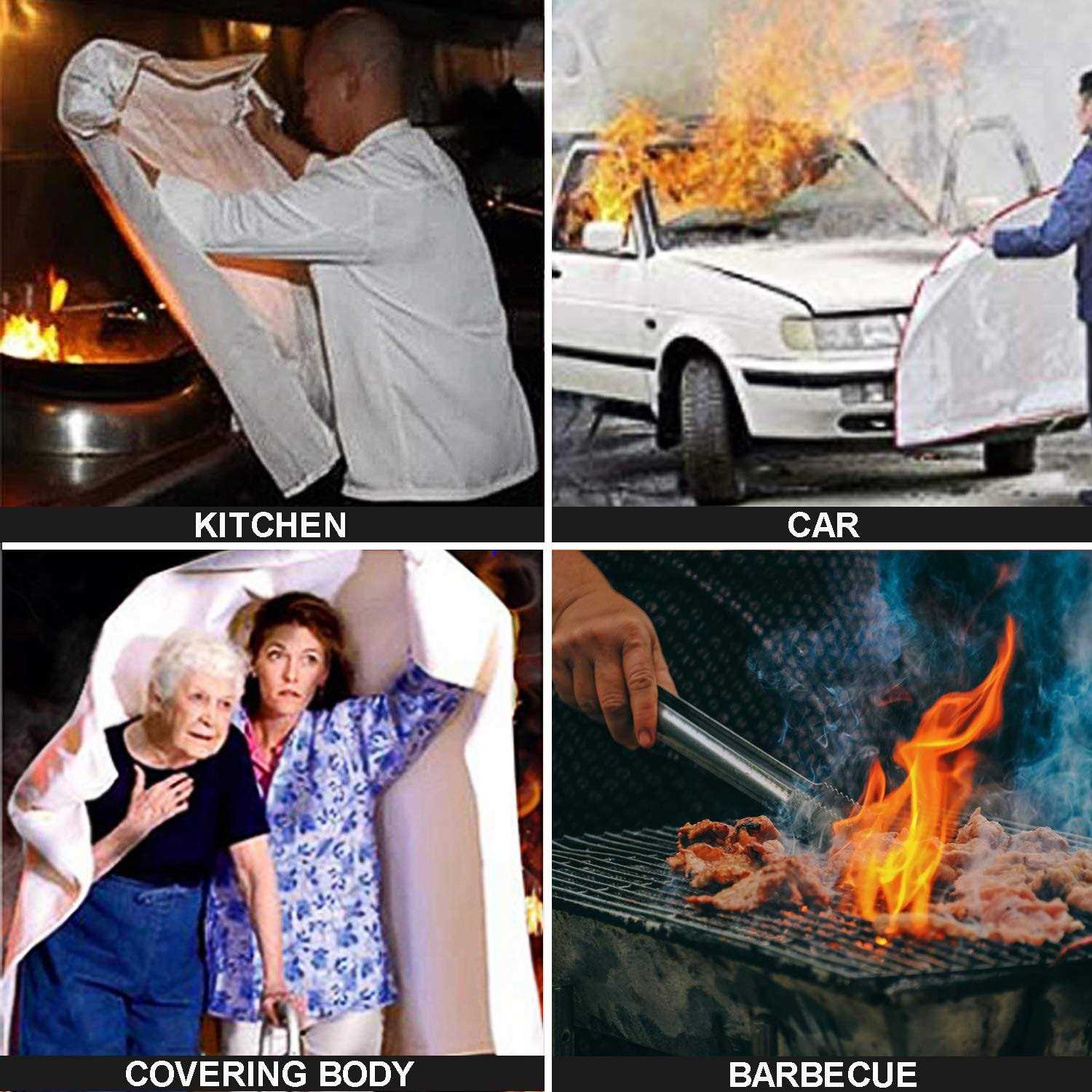 Fire Blanket Fire Guardian Blanket and Fire Blanket Fire Suppression Blankets for Kitchen