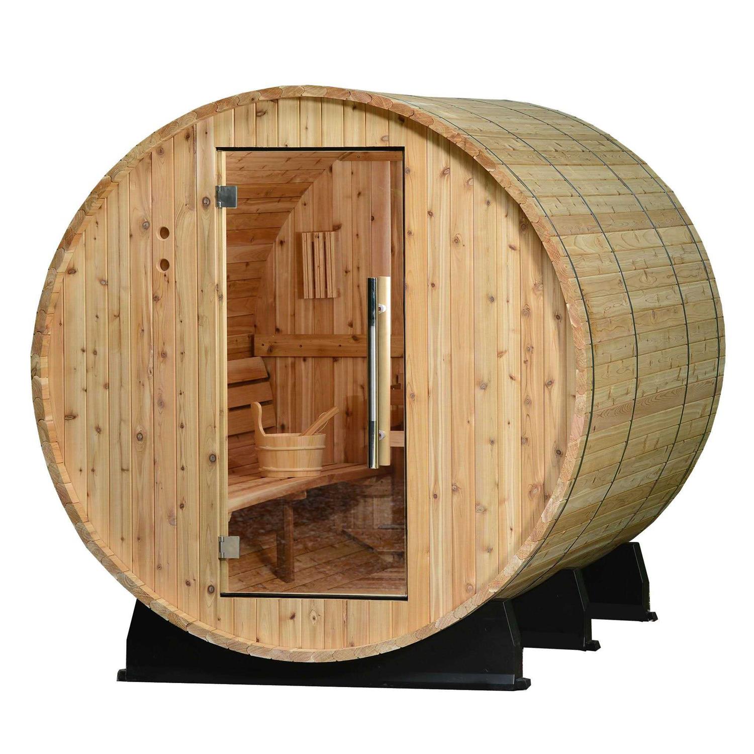Almost Heaven Princeton 6 Person Classic Barrel Sauna