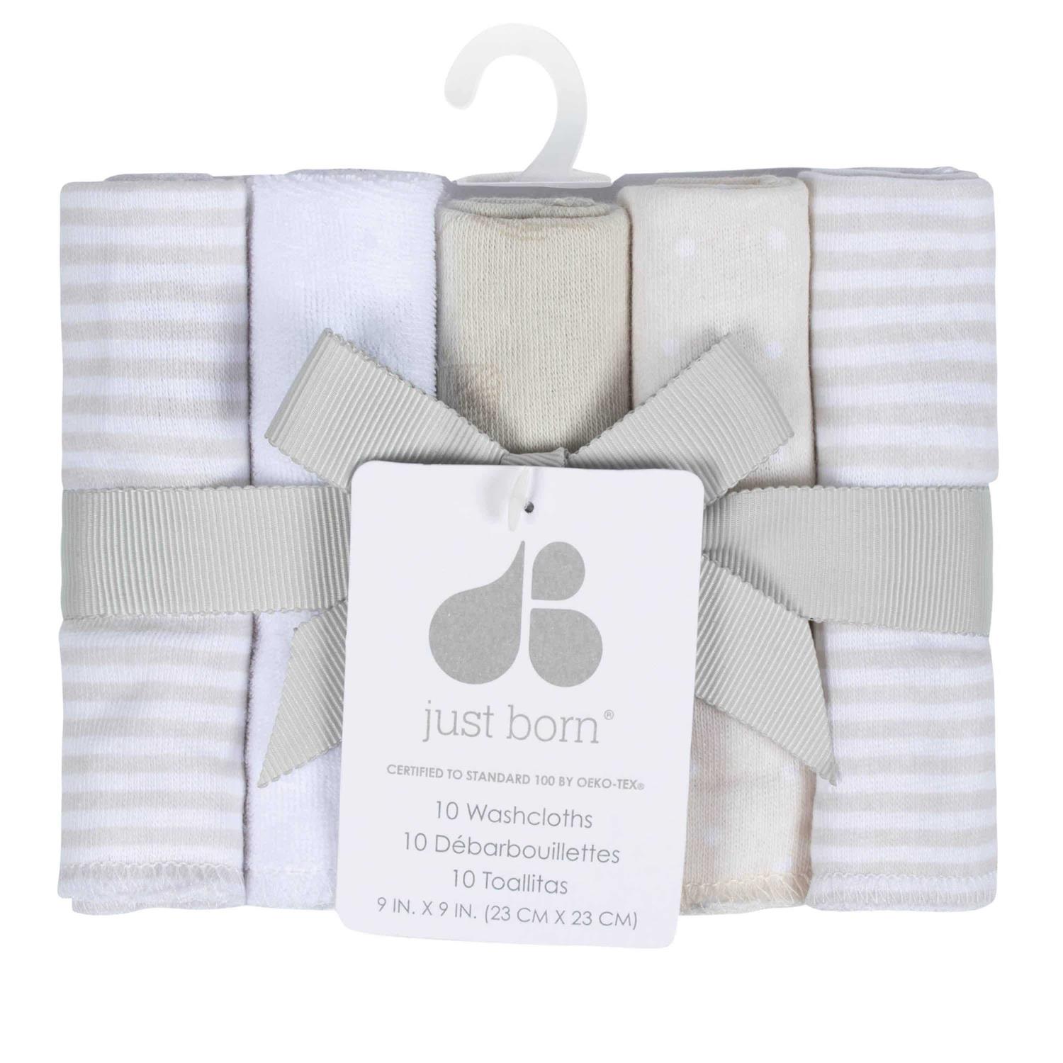 Baby Just Born 10-Pack Washcloths