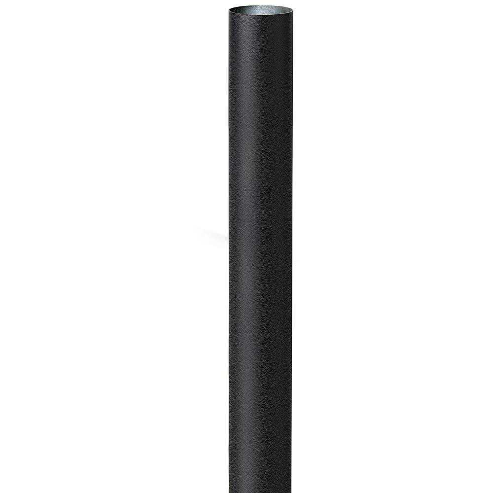 Black 96 High Metal Outdoor Direct Burial Lamp Post 8-NCA-BK