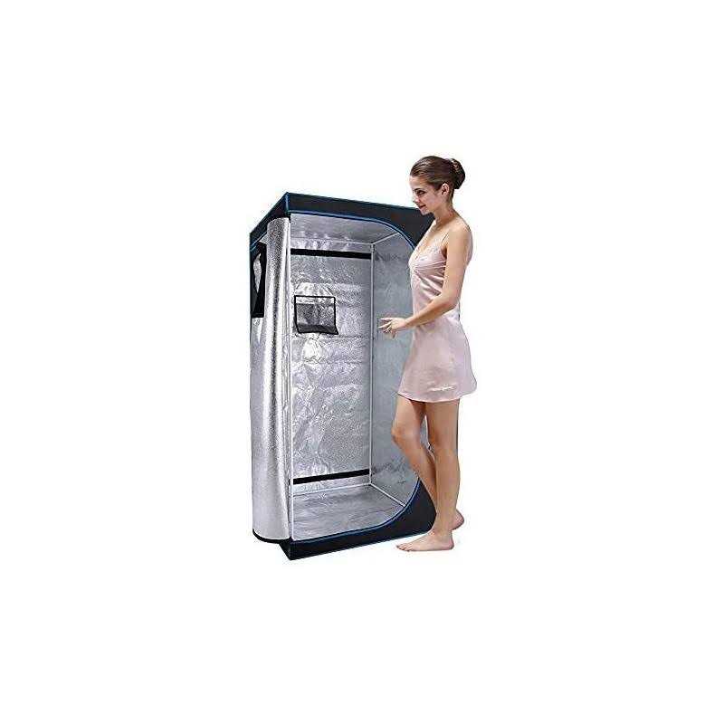 Zonemel Portable Sauna Tent Full Size 1 Person Home Spa Tent for Relaxation Detox Therapy