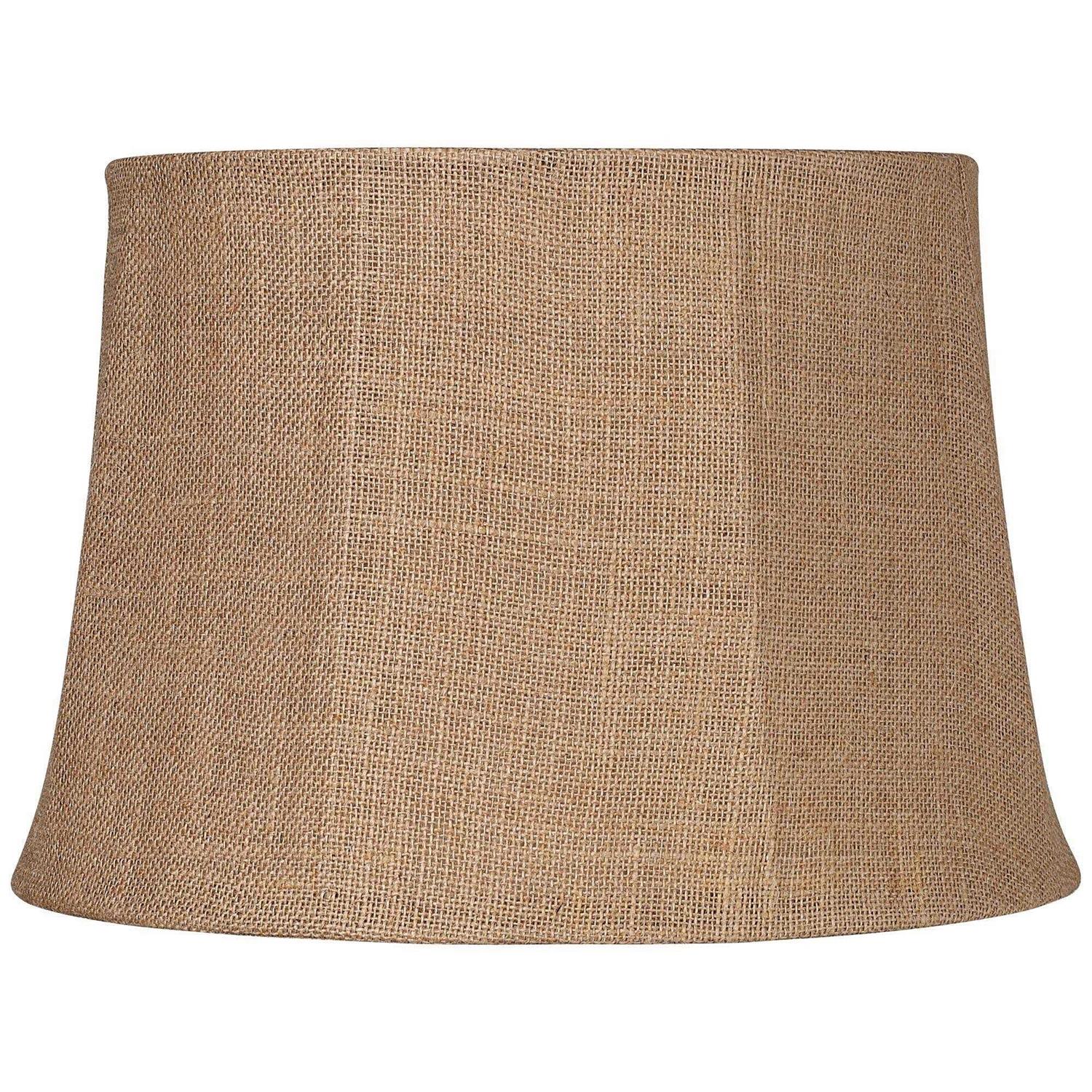 Brentwood Natural Burlap Drum Lamp Shade 10x12x8