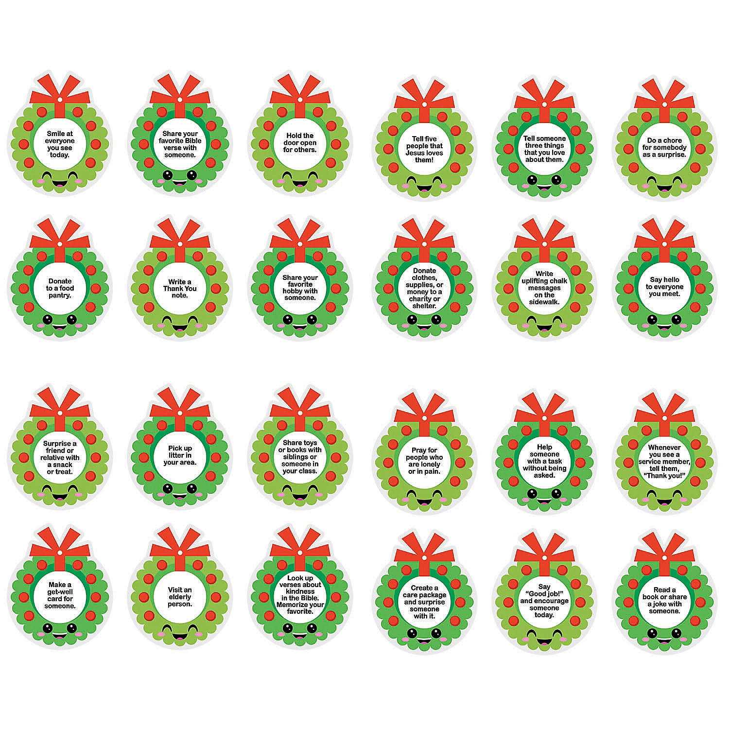 Acts of Kindness Christmas Ornaments