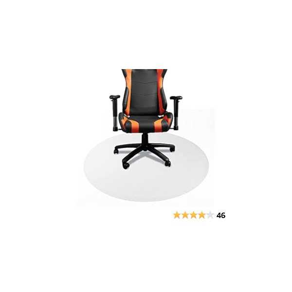 DESKU Hard Floor Octagon Gaming Chair Mat 46x49in