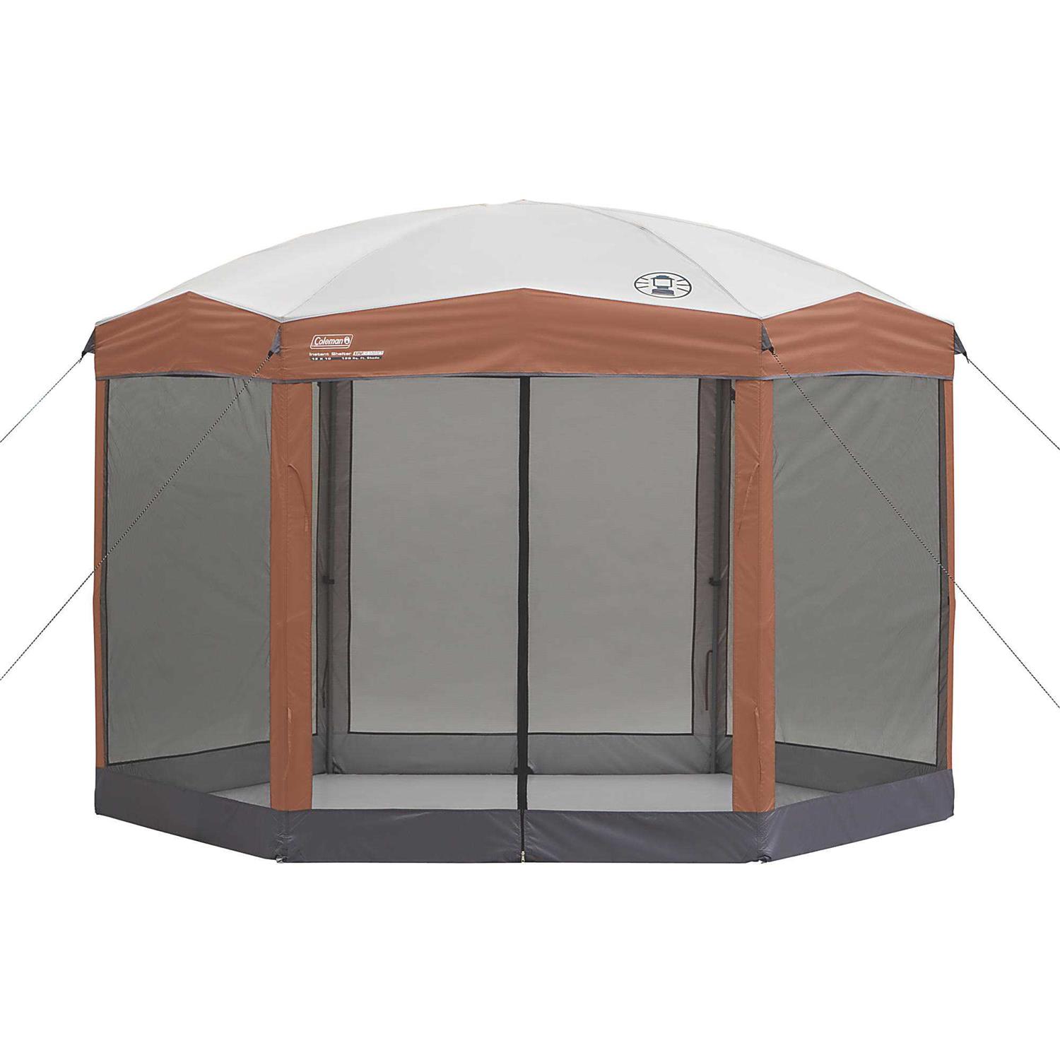 Coleman Shelter 12 x 10 Back Home Screened Sun Shelter w/Instant Setup