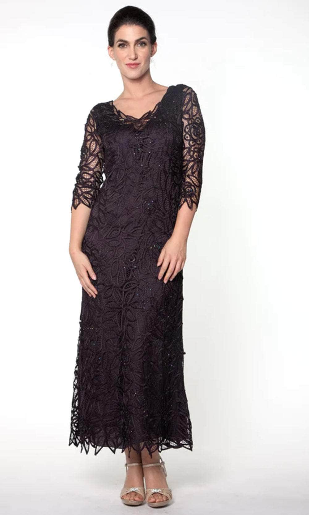 V-Neck One Piece Mother Of The Bride Dress