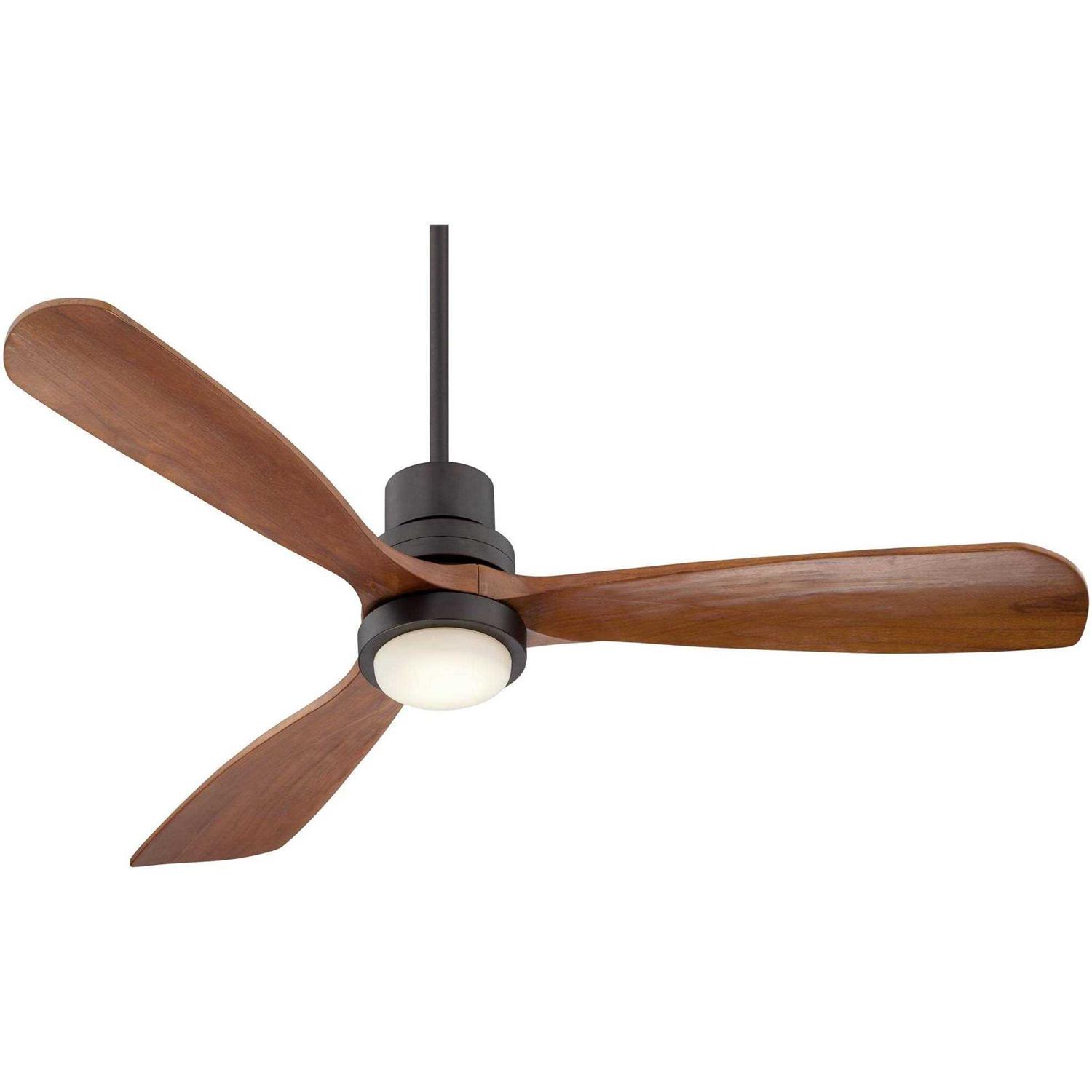 52 inch Casa Vieja Delta-Wing Modern Indoor Outdoor Ceiling Fan with LED Light Remote Control Matte