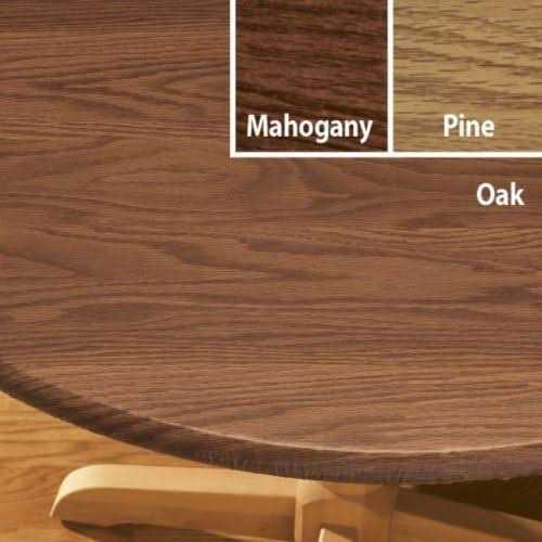 Wood Grain Vinyl Elasticized Table Cover