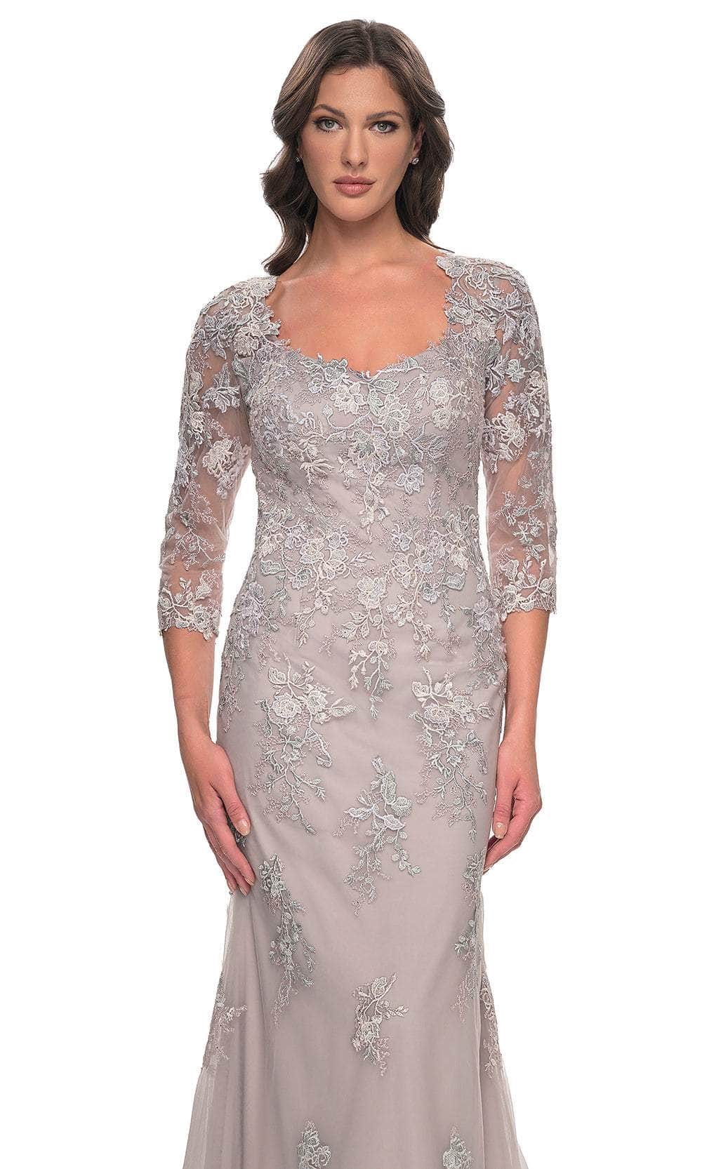 Quarter Sleeve Mermaid Evening Dress