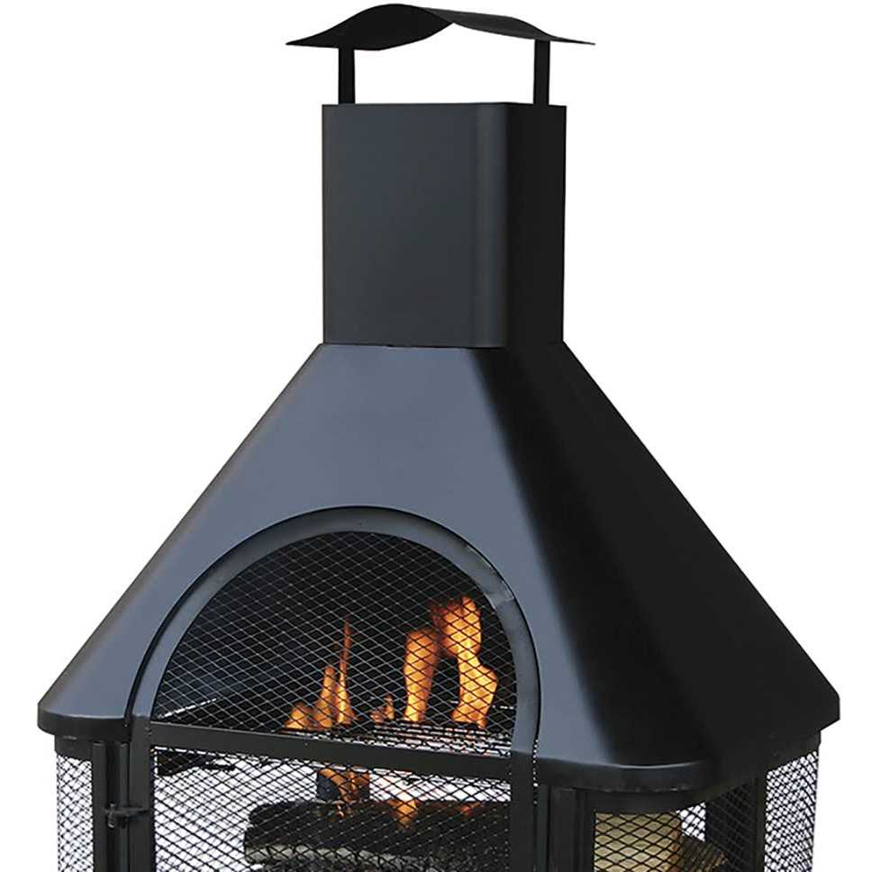 Endless Summer Wood Burning Outdoor Firehouse with Chimney