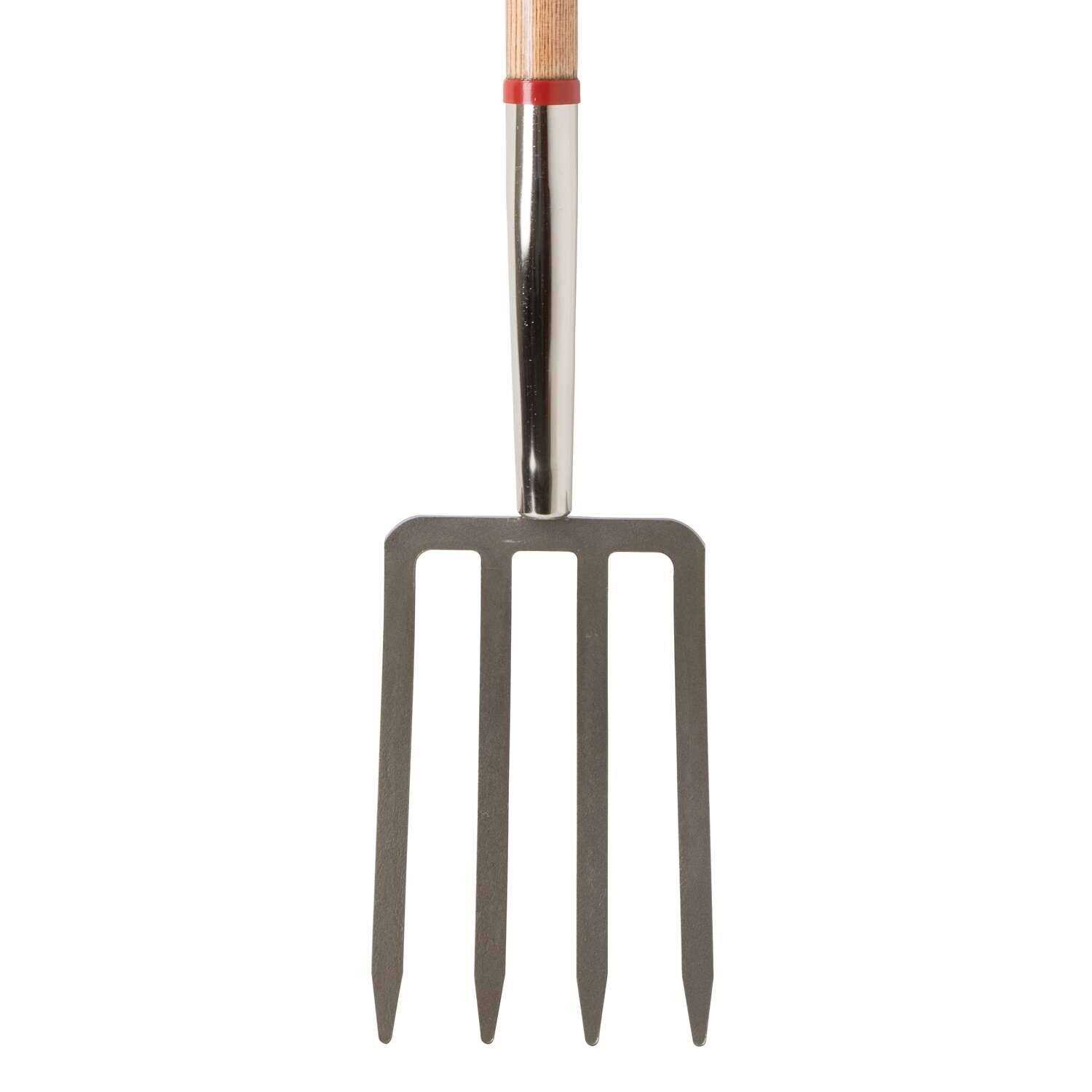 Ace 4 Tine Steel Spading Fork 30 in. Wood Handle