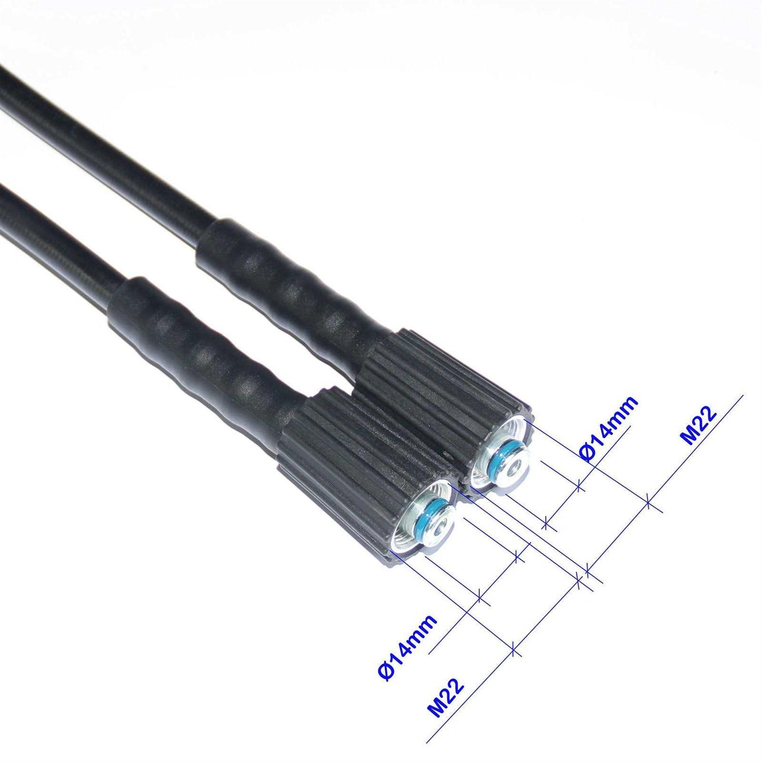 XZT 3000PSI High Pressure Washer Extension Hose with Adapter 25FT