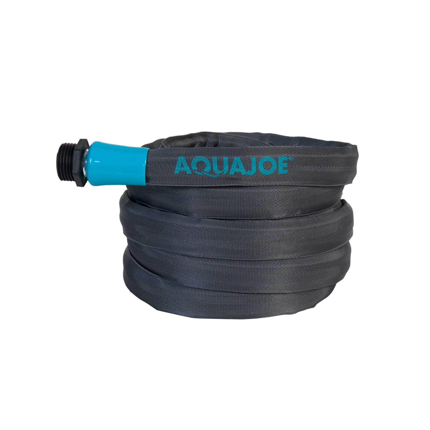 Aqua Joe Ajfjh25b Ultra Flexible Kink Free Fiber Jacket Garden Hose