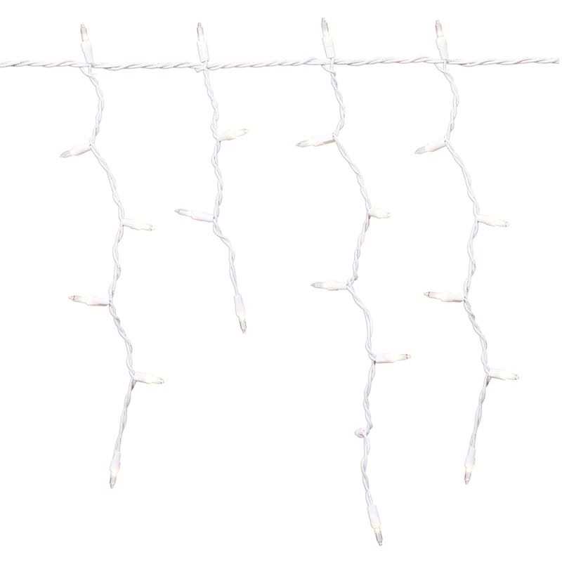 At Home Clear Icicle Lights