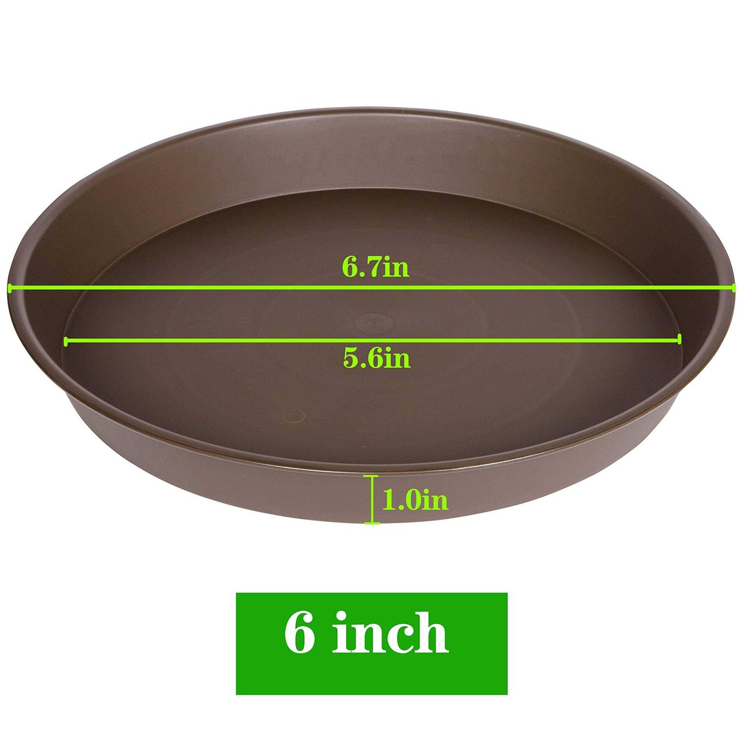 Bleuhome 3 Pack Plant Saucer Depth Tray