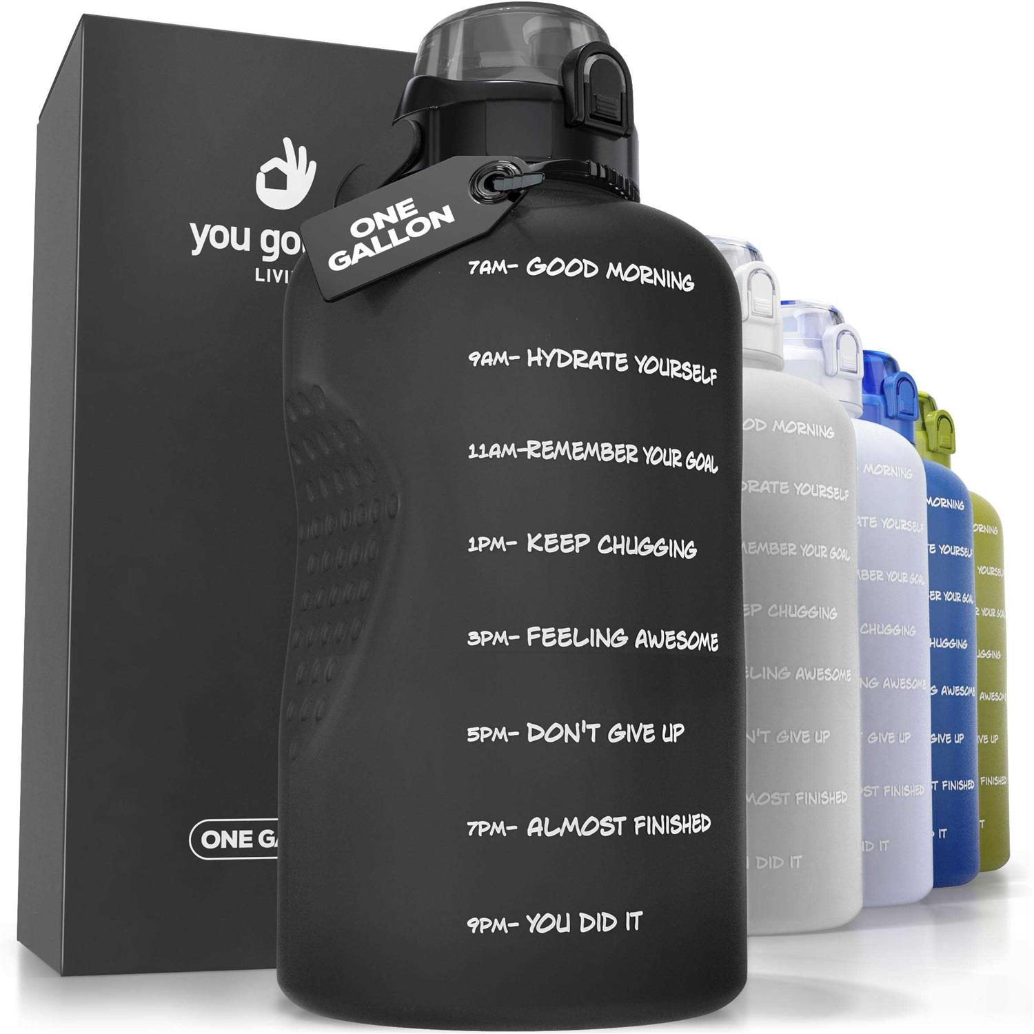 You Got This Living Motivational Water Bottle With Time Marker Gallon Water Bottle With Straw