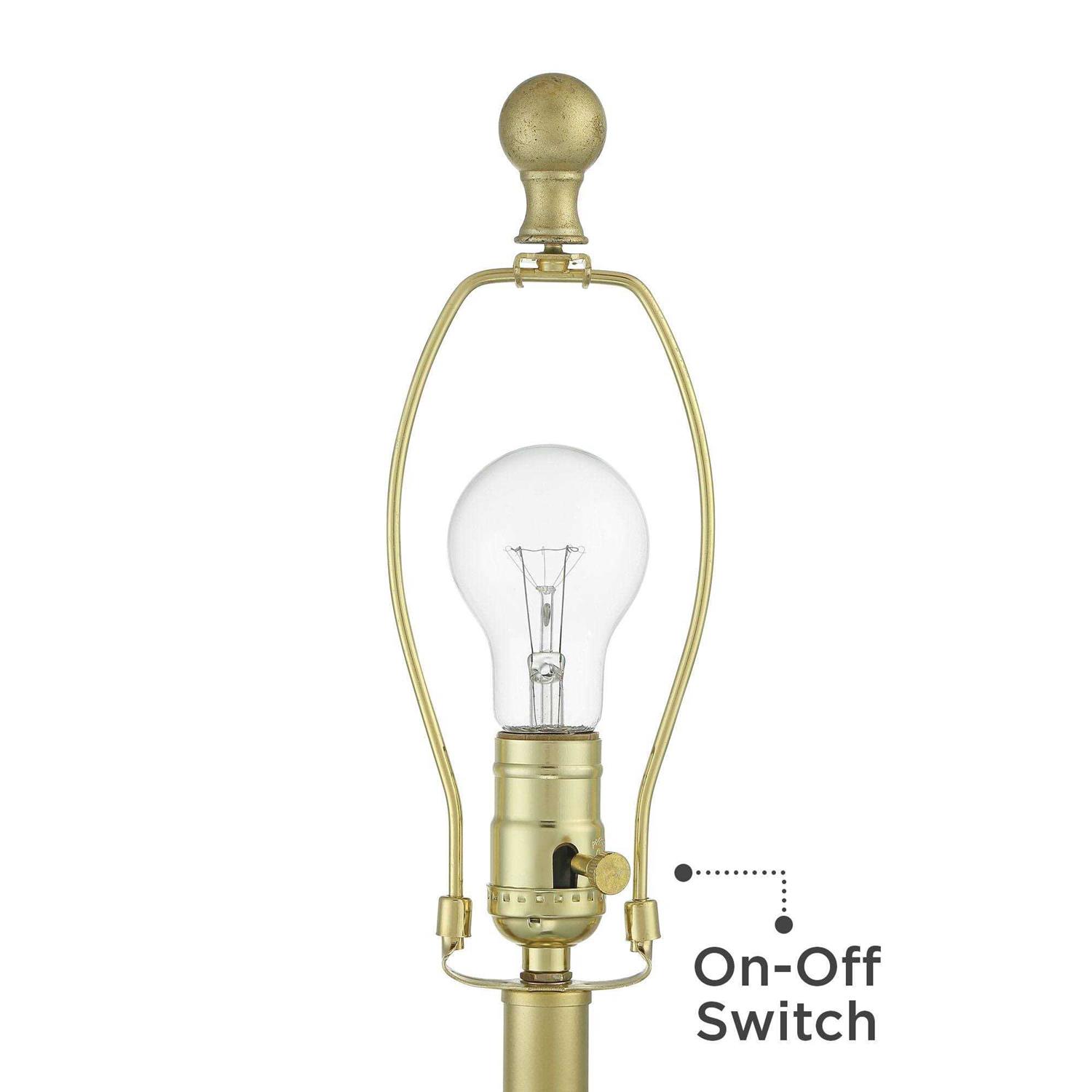 360 Lighting Solange Luxury Glam Table Lamps 25 High Set of 2 Stacked Crystal glass Gold White tapered drum Shade for Bedroom Living Room Bedside