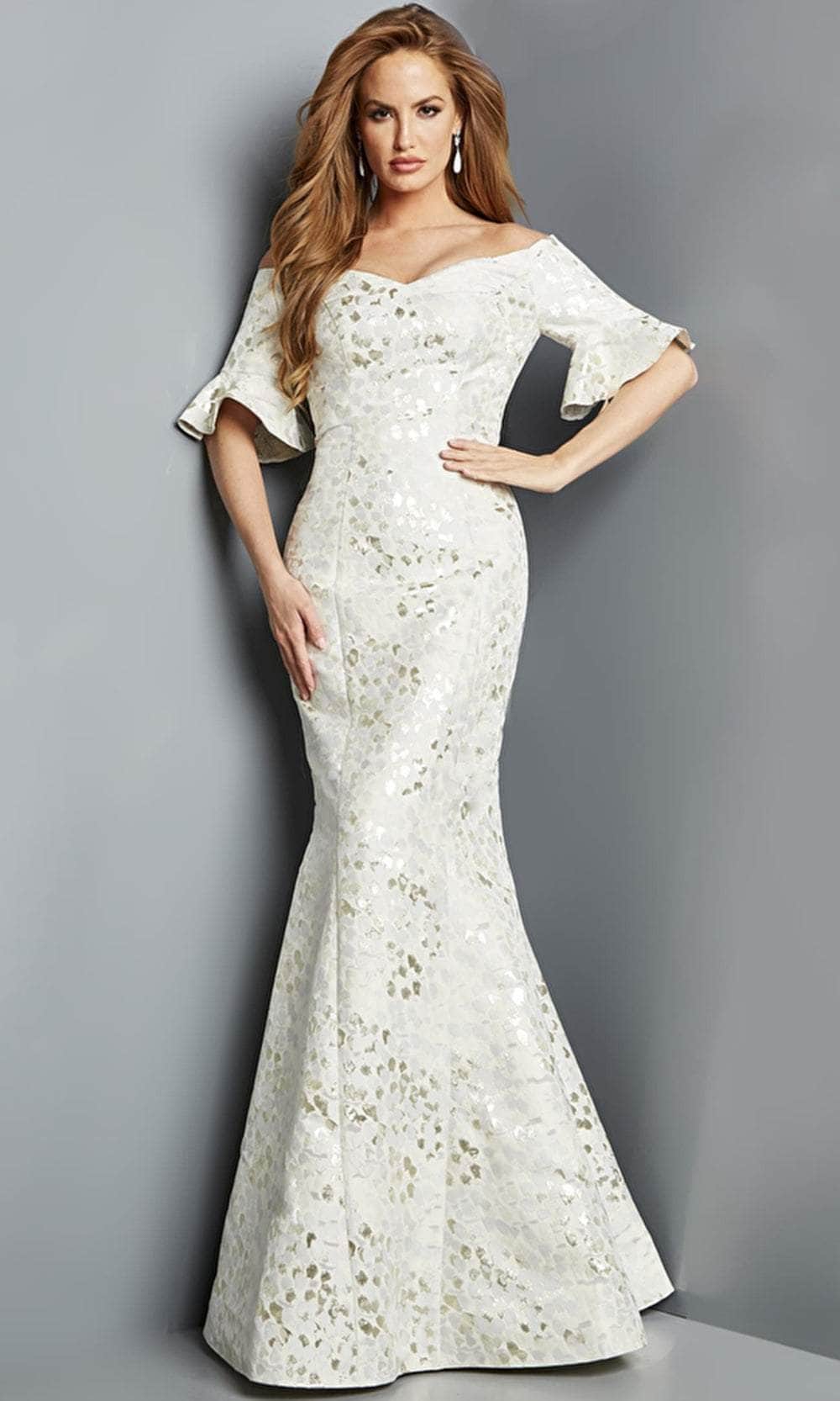 Off Shoulder Sheath Mother of the Groom Gown