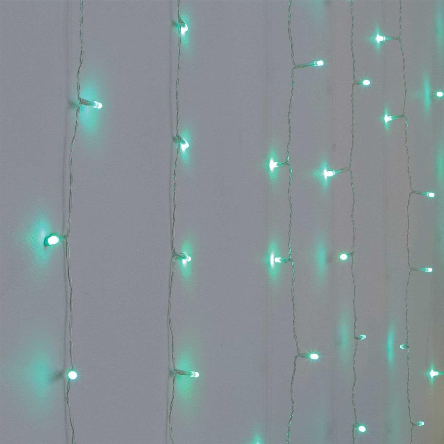 West & Arrow 5′ x 3.5′ LED RGB Curtain Light with Remote