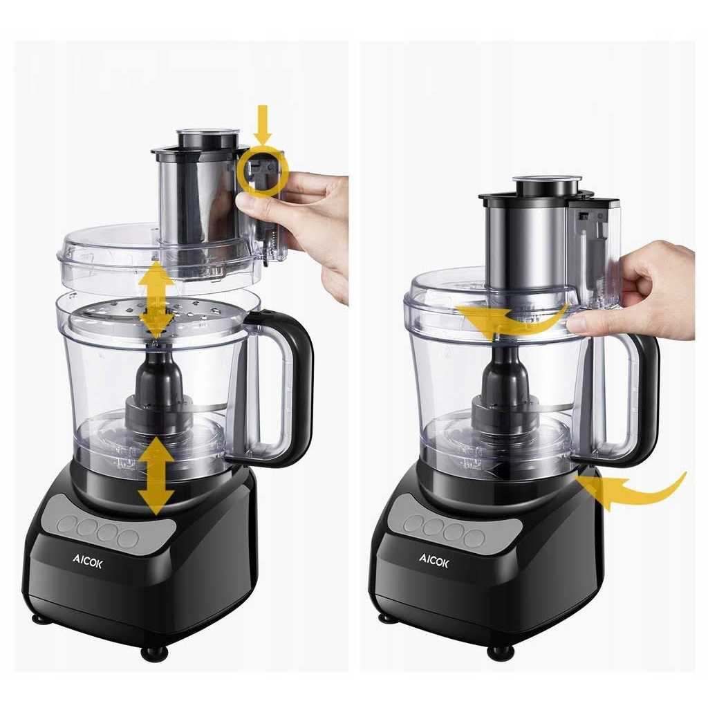 12 Cup Food Processor 6 Functions for Chopping