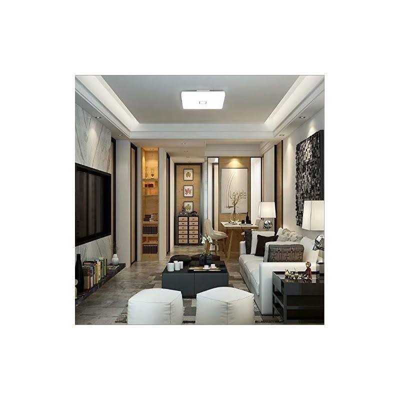 Airand 5000K LED Ceiling Light Flush Mount 24W 12.6in Square LED Ceiling Lamp for Kitchen Bathroom Hallway with 240Pcs LED Chips Without Flicker