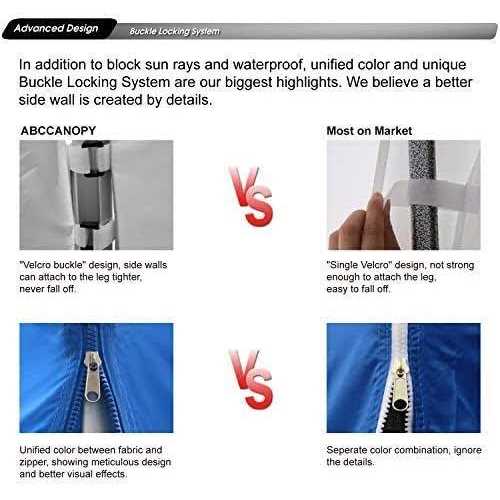 Abccanopy Instant Canopy Sunwall 10×10 FT