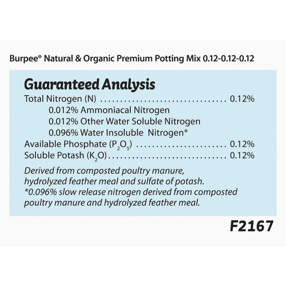 Burpee Natural & Organic 8 qt. Potting Mix